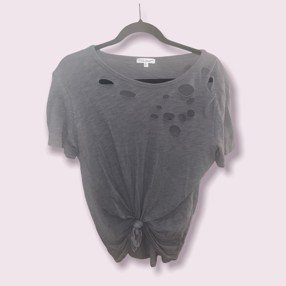 Cute Simple Grey Top